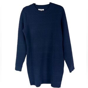 NWT GLAMOROUS LADIES SWEATER DRESS‎ Pullover UL5199-Navy-28226 LARGE